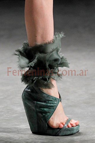 Zapatos taco chino moda verano 2012 Rick Owens d